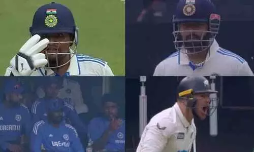 എടാ ഇങ്ങോട്ട് നോക്കൂ.... ഓടല്ലേ...; വൈറലായി സർഫറാസിന്‍റെ ആംഗ്യങ്ങൾ-Video