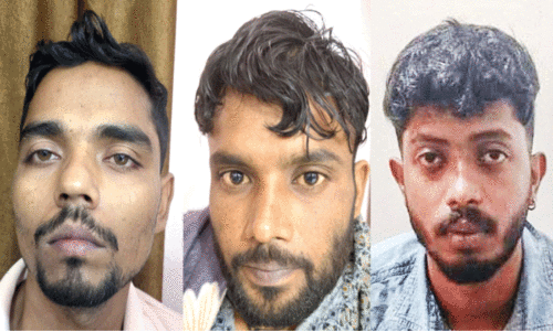 നിരോധിത ലഹരി മരുന്നുമായി മൂന്നുപേർ പിടിയിൽ