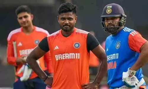 നീ എന്നെ മനസിൽ തെറി പറയുകയാവുമല്ലെ എന്ന്  രോഹിത് ചോദിച്ചു; ലോകകപ്പ് ഫൈനലിന് മുമ്പ് നടന്നതിനെ കുറിച്ച് സഞ്ജു