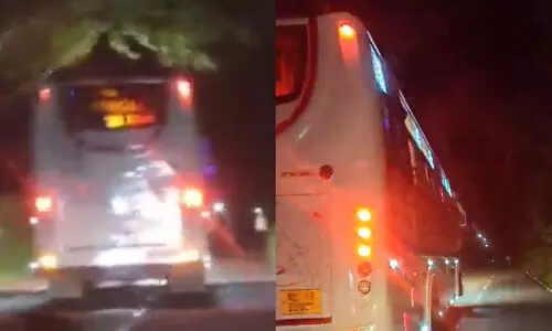 തൃശൂരിൽ ബസിന് മുകളിൽ വിവാഹ സംഘത്തിന്റെ സാഹസിക യാത്ര; ബസ് കസ്റ്റഡിയിൽ, അഞ്ചുപേർക്കെതിരെ കേസ്