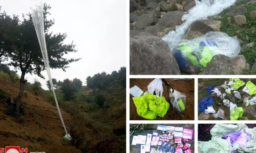 വീണ്ടും മാലിന്യ ബലൂൺ പറത്തി ഉത്തര കൊറിയ; വീണത് ദക്ഷിണ കൊറിയൻ പ്രസിഡന്റിന്റെ ഓഫിസിൽ വീണ്ടും മാലിന്യ ബലൂൺ പറത്തി ഉത്തര കൊറിയ; വീണത് ദക്ഷിണ കൊറിയൻ പ്രസിഡന്റിന്റെ ഓഫിസിൽ