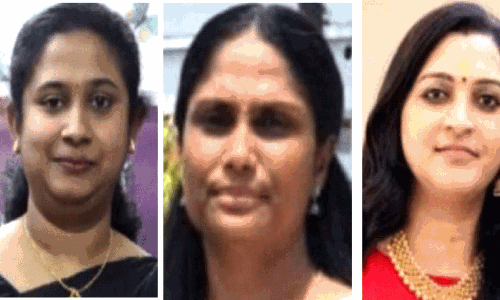 മ​രി​യ ജോ​ർ​ജ്        ബീ​ന ബി​നോ​യി               ബി​തീഷ കീ​നേ​രി