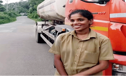 ചു​രം ക​ട​ന്ന് ടാ​ങ്ക​ർ ലോ​റി​യു​മാ​യി 23കാ​രി