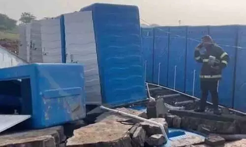 water tank collaps