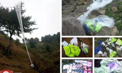 വീണ്ടും മാലിന്യ ബലൂൺ പറത്തി ഉത്തര കൊറിയ; വീണത് ദക്ഷിണ കൊറിയൻ പ്രസിഡന്റിന്റെ ഓഫിസിൽ വീണ്ടും മാലിന്യ ബലൂൺ പറത്തി ഉത്തര കൊറിയ; വീണത് ദക്ഷിണ കൊറിയൻ പ്രസിഡന്റിന്റെ ഓഫിസിൽ