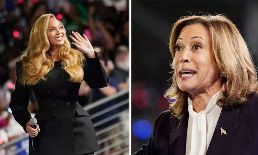 സെലിബ്രിറ്റിയല്ല; വന്നത് അമ്മയായിട്ട്, കമല ഹാരിസിന്റെ റാലിയിൽ പോപ് ഗായിക ബിയോൺസ് സെലിബ്രിറ്റിയല്ല; വന്നത് അമ്മയായിട്ട്, കമല ഹാരിസിന്റെ റാലിയിൽ പോപ് ഗായിക ബിയോൺസ്