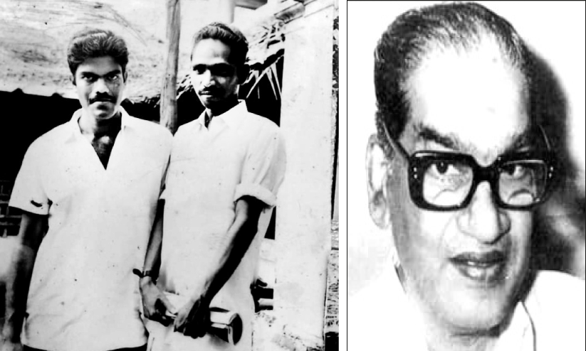 സുഹൃത്തിനൊപ്പം ആർട്ടിസ്റ്റ് ഗോപാലൻ,ആർ. കൃഷ്ണസ്വാമി റെഡ്യാർ