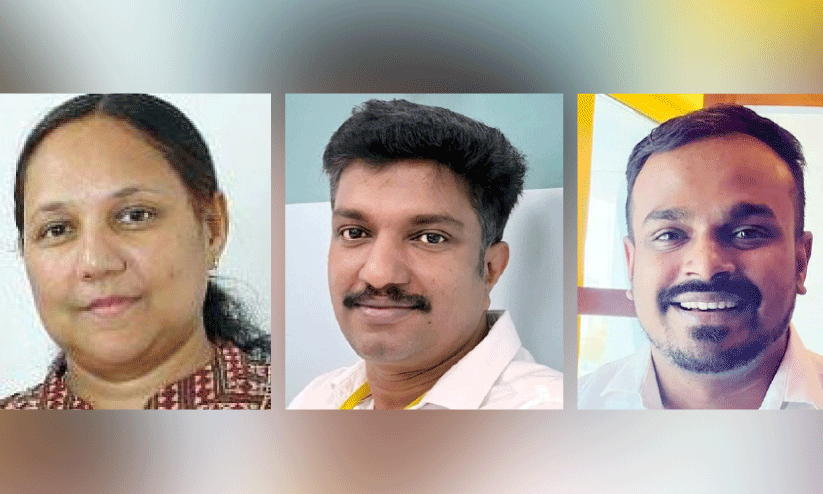 അ​മ​ല ബി​ജു, സ​ജി​ത്ത് വെ​ള്ളി​ക്കു​ള​ങ്ങ​ര, സാ​ബി​ർ ഓ​മാ​നൂ​ർ