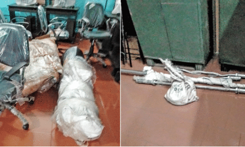 മീ​ന​ങ്ങാ​ടി വ​നി​ത ജിം​നേ​ഷ്യം തു​റ​ന്നി​ല്ല; ഉ​പ​ക​ര​ണ​ങ്ങ​ൾ ലൈ​ബ്ര​റി​യി​ൽ