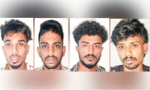 കഞ്ചാവുമായി നാല് യുവാക്കൾ പിടിയിൽ