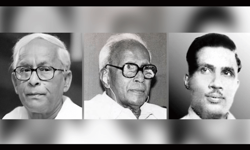 ബുദ്ധദേവ് ഭട്ടാചാര്യ, ഇ.എം.എസ് നമ്പൂതിരിപ്പാട്, കെ. ദാമോദരൻ