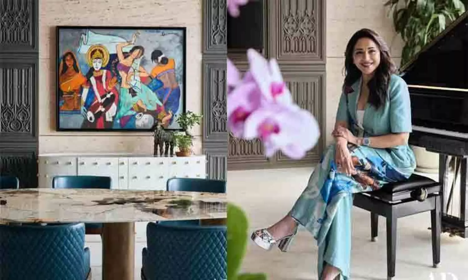 എം.എഫ്. ഹുസൈന്‍റെ വരകൾ, മ്യൂസിക്ക്, തിയറ്റർ, ടെക്നോളജി; മാധുരി ദീക്ഷിതിന്‍റെ 48 കോടിയുടെ വീട്-Video