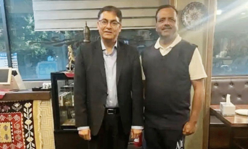 Speaker UT Khader with South Korea Indian Ambassador Amit Kumar Speaker UT Khader with South Korea Indian Ambassador Amit Kumar