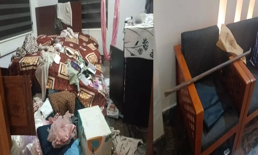 അമരമ്പലത്ത് പൂട്ടിയിട്ട വീട് കുത്തി തുറന്ന് 42 പവൻ സ്വർണവും, 10,000 ത്തോളം രൂപയും കവർന്നു അമരമ്പലത്ത് പൂട്ടിയിട്ട വീട് കുത്തി തുറന്ന് 42 പവൻ സ്വർണവും, 10,000 ത്തോളം രൂപയും കവർന്നു