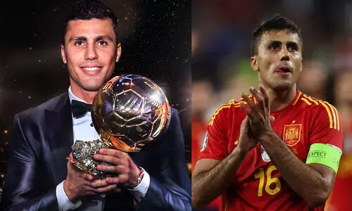 ബാലൺ ദ്യോർ റോഡ്രിക്ക്; വിനീഷ്യസ് ജൂനിയറിനെ പിന്തള്ളിയാണ് പുരസ്കാരം