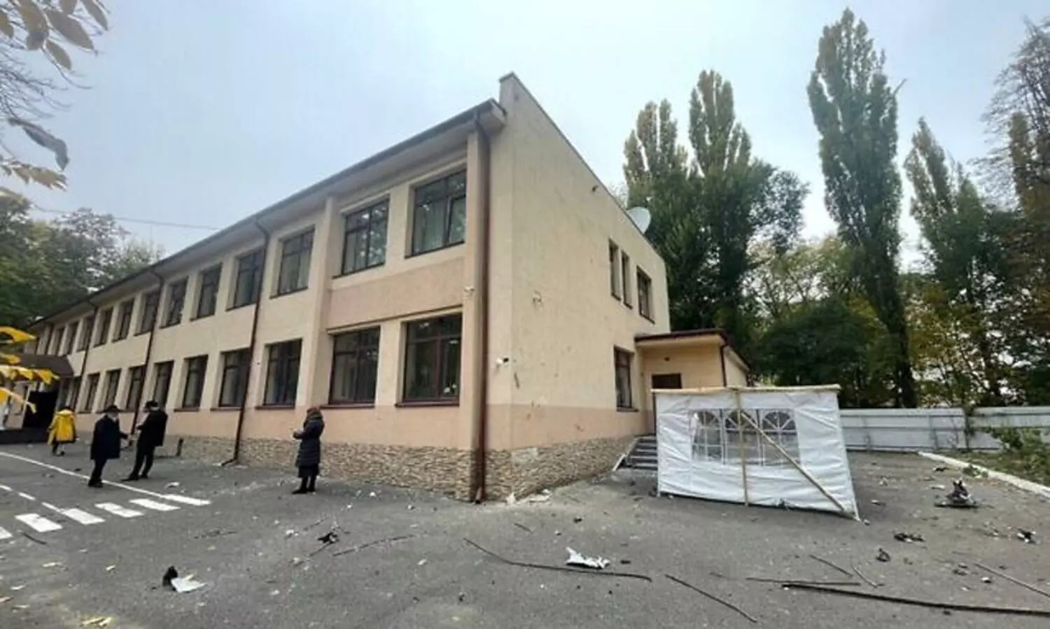 ജൂത സ്കൂളിന് നേരെ റഷ്യൻ ഡ്രോൺ ആക്രമണം