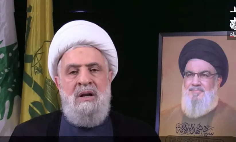 ഇസ്രായേൽ നിയമം അനുസരിക്കുന്നവരല്ല, അന്തിമ വിജയം ഞങ്ങളോടൊപ്പം -ഹിസ്ബുല്ല നേതാവ് നഈം ഖാസിം