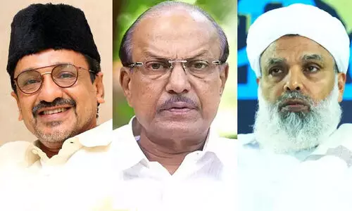 PK Kunhalikutty, Umar Faizi Mukkam, Panakkad Sadikali Thangal