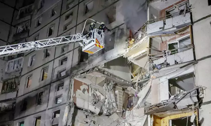 ഉക്രെയ്നിലെ ഖാർകിവിൽ റഷ്യൻ വ്യോമാക്രമണം:   ഒരു കുട്ടി കൊല്ലപ്പെട്ടു; 29 പേർക്ക് പരിക്ക്