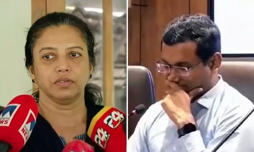 നവീൻ കുറ്റസമ്മതം നടത്തിയെന്ന് കലക്ടർ നുണ പറയുന്നു; കലക്ടറേറ്റിലെ ആരും വിശ്വസിക്കില്ല -മഞ്ജുഷ നവീൻ കുറ്റസമ്മതം നടത്തിയെന്ന് കലക്ടർ നുണ പറയുന്നു; കലക്ടറേറ്റിലെ ആരും വിശ്വസിക്കില്ല -മഞ്ജുഷ