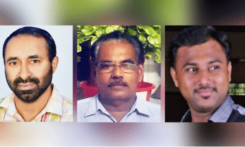 ജി​നോ​യ് സ്ക​റി​യ                 സി.​പി. മോ​ഹ​ന​ൻ പി​ള്ള            റ​ബീ​ഹ്