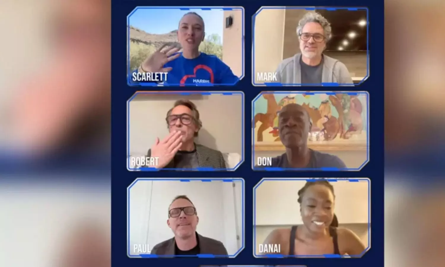 കമല ഹാരിസിന്റെ പ്രചാരണത്തിന് അവഞ്ചേഴ്സ് താരങ്ങളും