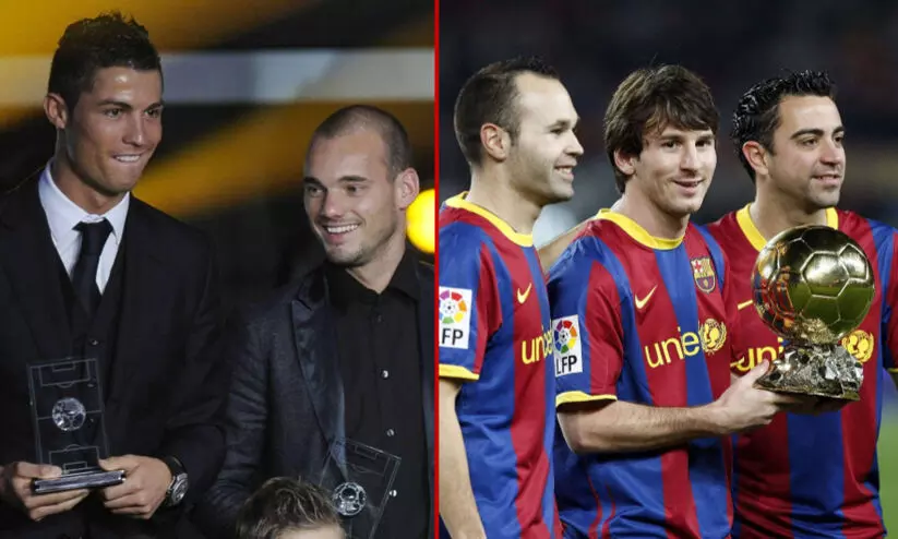 ‘14 വർഷങ്ങൾക്കിപ്പുറം ജനം അതുതന്നെ സംസാരിക്കുന്നു’; തനിക്ക് ലഭിക്കേണ്ട ബാലൺ ദ്യോർ മെസ്സി തട്ടിയെടുത്തെന്ന വാദത്തോട് പ്രതികരിച്ച് മുൻ ഡച്ച് ഇതിഹാസം ‘14 വർഷങ്ങൾക്കിപ്പുറം ജനം അതുതന്നെ സംസാരിക്കുന്നു’; തനിക്ക് ലഭിക്കേണ്ട ബാലൺ ദ്യോർ മെസ്സി തട്ടിയെടുത്തെന്ന വാദത്തോട് പ്രതികരിച്ച് മുൻ ഡച്ച് ഇതിഹാസം