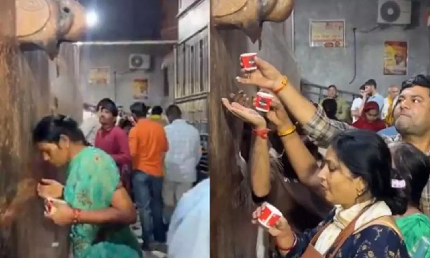 ഉത്തർപ്രദേശിൽ വിഗ്രഹത്തിൽ നിന്നുള്ള പുണ്യതീർഥമാണെന്ന് കരുതി തീർത്ഥാടകർ കുടിച്ചത് എ.സിയിലെ വെള്ളം