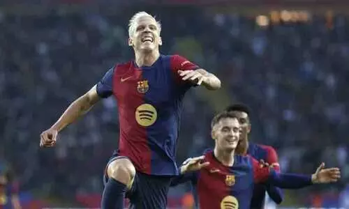 ഡബ്ളടിച്ച് ഒൽമോ; വിജയ കുതിപ്പ് തുടർന്ന് ബാഴ്സലോണ