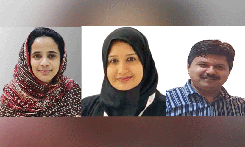 ത​സ്‌​നീം ഫ​സ​ൽ, സ​മ്രീ​ൻ ഷാ, റ​സി​ൻ ഖാ​ൻ