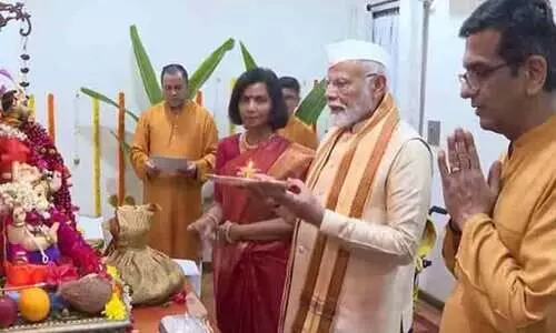 ഗണപതി പൂജക്ക് മോദി വീട്ടിൽ വന്നതിൽ തെറ്റില്ല -ചീഫ് ജസ്റ്റിസ് ഡി.​വൈ. ചന്ദ്രചൂഡ്