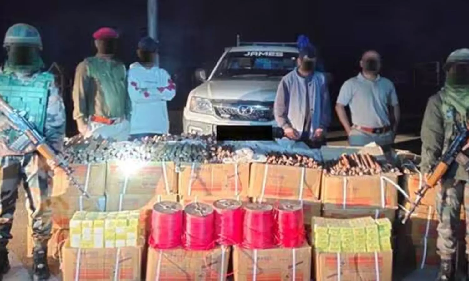 മിസോറാം അതിർത്തിയിൽ വൻതോതിൽ സ്‌ഫോടക ശേഖരം കണ്ടെത്തി