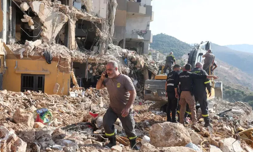 തെൽ അവീവിലെ ഇസ്രായേൽ സൈനിക കേന്ദ്രം ആക്രമിച്ച് ഹിസ്ബുല്ല