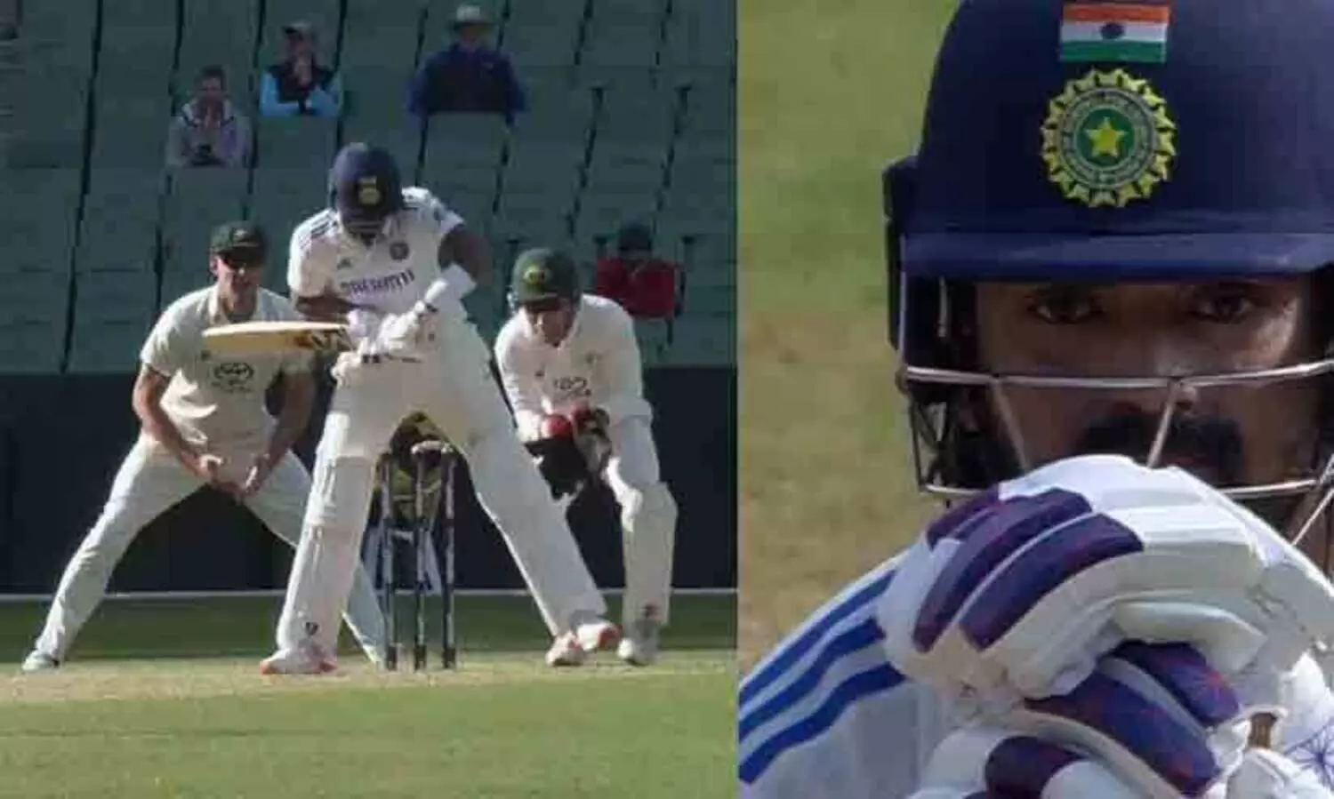 എങ്ങോട്ടാ രാഹുലേ നോക്കുന്നത്? ഇങ്ങനെയൊക്കെ ആരെങ്കിലും ഔട്ട് ആകുമോ?; വീണ്ടും നിരാശപ്പെടുത്തി രാഹുൽ-Video