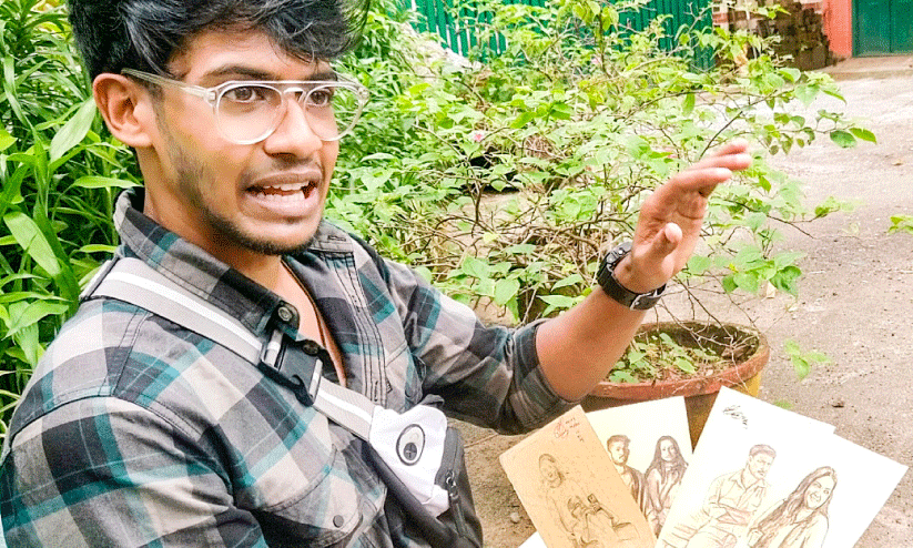 സന്തോഷം പരത്തുന്ന പെൻസിൽ സ്​കെച്ചുകൾ