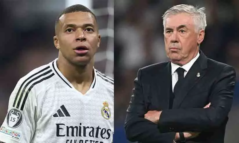 അവിടെയും തുടങ്ങിയോ പ്രശ്നങ്ങൾ; ആൻസിലോട്ടിയുടെ തന്ത്രങ്ങളിൽ എംബാപ്പെക്ക് അതൃപ്തിയെന്ന് റിപ്പോർട്ട്