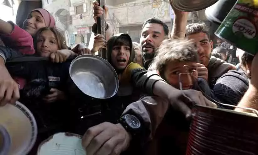 ഗസ്സ കൊടും പട്ടിണിയി​ലേക്ക്; മു​ന്ന​റി​യി​പ്പുമായി വി​ദ​ഗ്ധർ