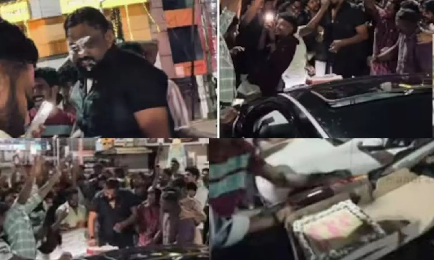 കാർ റാലിയുമായി നടുറോഡിൽ വഴിതടഞ്ഞ് ഡി.വൈ.എഫ്.ഐ പ്രവർത്തകന്റെ പിറന്നാളാഘോഷം