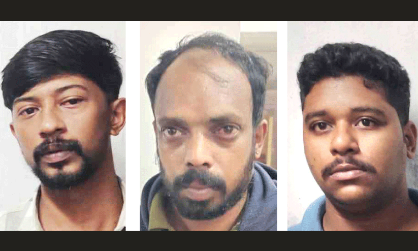 ആറുകിലോ കഞ്ചാവുമായി മൂന്നുപേർ പൊലീസ് പിടിയിൽ