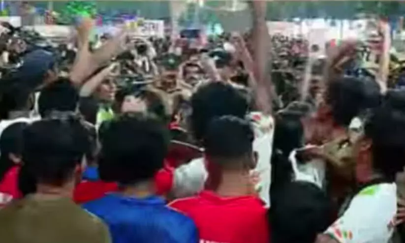 സ്കൂൾ കായികമേള സമാപന ചടങ്ങിൽ സംഘർഷം; പോയന്‍റ് നൽകിയതിൽ തർക്കം