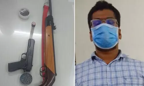 കാമുകിയെ അമേരിക്കയിലേക്ക് അയച്ചതിൽ പ്രകോപിതനായ യുവാവ് പെൺകുട്ടിയുടെ പിതാവിനെ വെടിവെച്ചു