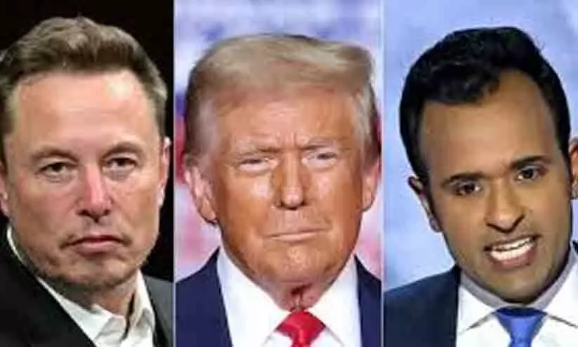 Elon Musk, Donald Trump, Vivek Ramaswamy