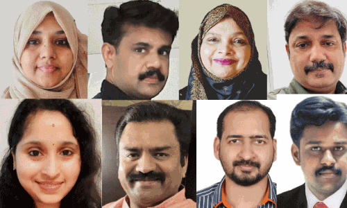 റെ​ജി അ​ൻ​വ​ർ, ഹം​സ എ​ലാ​ന്തി, റ​ജി​യ വീ​രാ​ൻ, സു​ധി വാ​ണി​യ​ൻ, അ​ഞ്‌​ജു ആ​ന്റോ, ന​ജീ​ബ്  വെ​ഞ്ഞാ​റ​മൂ​ട്, യൂ​നു​സ് ചാ​ണ്ട​ൻ​കു​ഴി​യി​ൽ, നി​ഥി​ൻ ജോ​ർ​ജ്