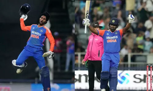 ജൊഹാനസ്ബർഗിന് തീയിട്ട് ഇന്ത്യ! സഞ്ജു (109*), തിലക് (120*); 20 ഓവറിൽ ഒന്നിന് 283