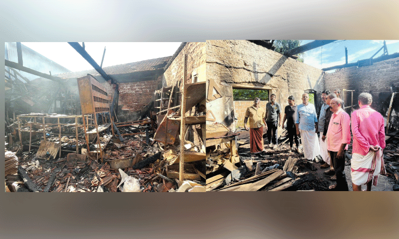 പുതിയതെരുവിലെ തീപിടിത്തം: അഞ്ചുലക്ഷത്തോളം രൂപയുടെ നഷ്ടം