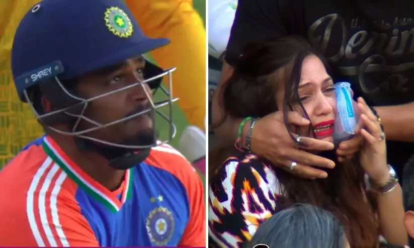 സഞ്ജുവിന്റെ സിക്സർ മുഖത്ത് തട്ടി യുവതിക്ക് പരിക്ക്; എന്തെങ്കിലും പറ്റിയോ എന്ന് സഞ്ജു -വിഡിയോ