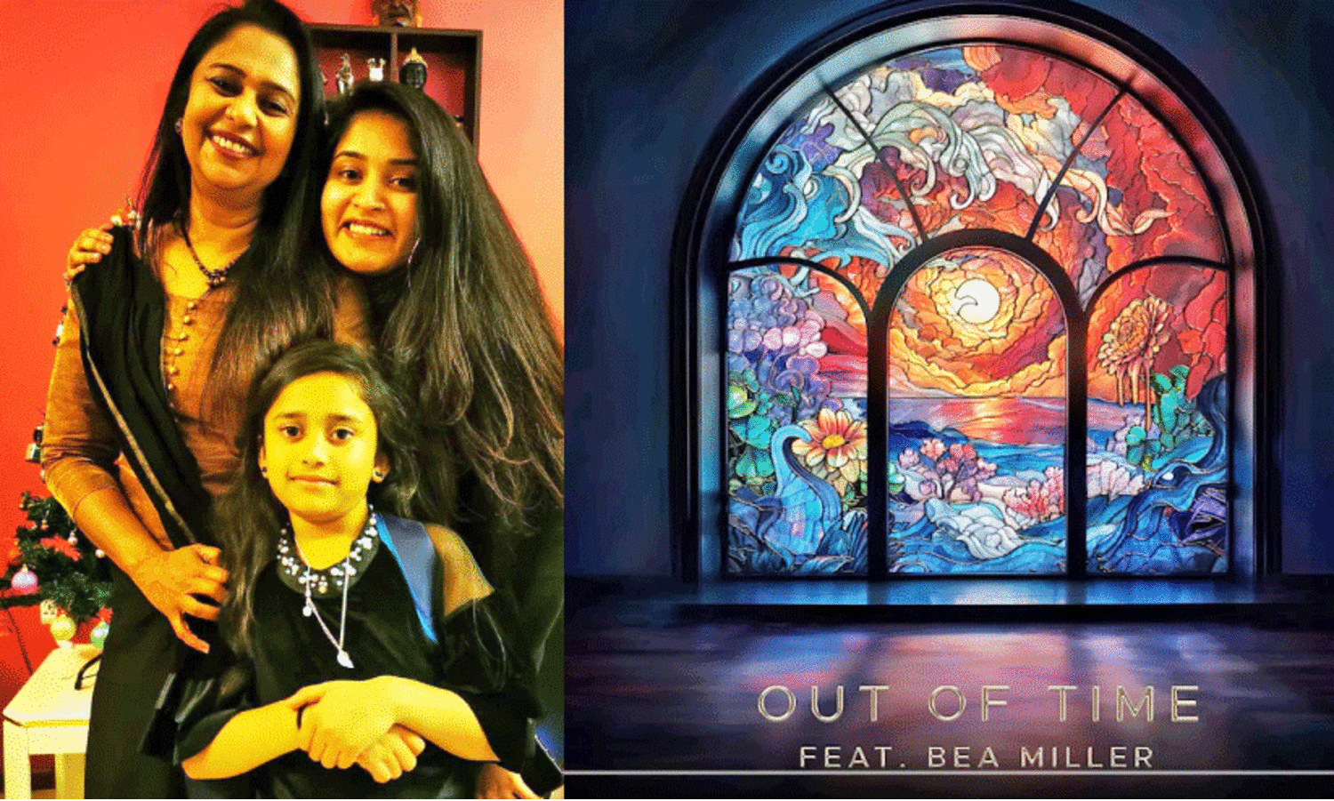 ഗാ​യ​ത്രി അ​മ്മ ബി​ന്ദു​വി​നും സ​ഹോ​ദ​രി​ക്കു​മൊ​പ്പം