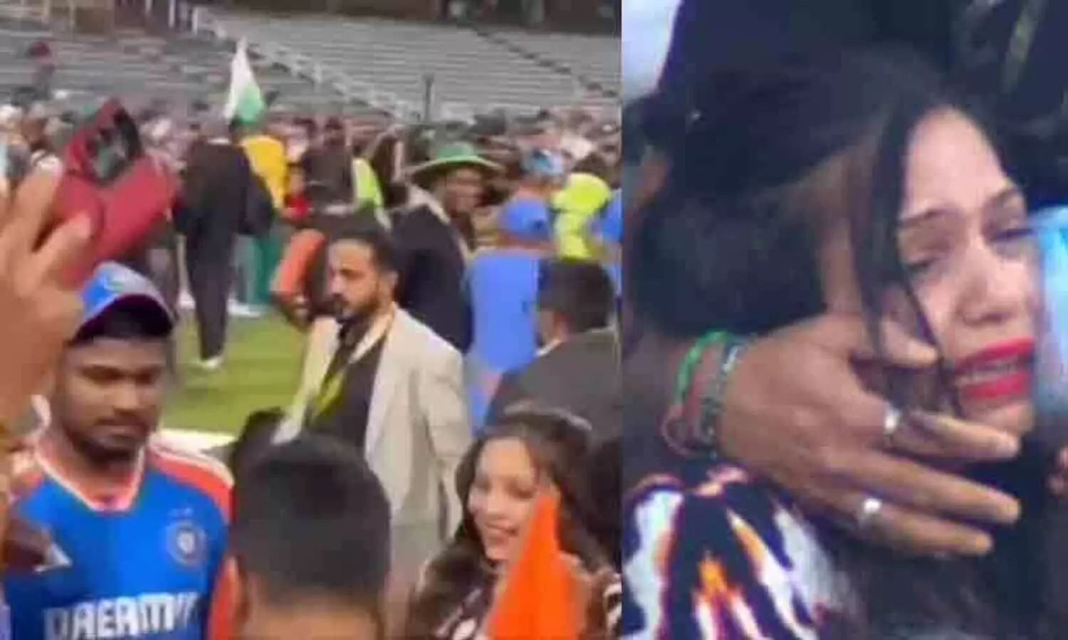 സിക്സർ കൊണ്ട് മുറിവേറ്റ ആരാധികയെ കാണാൻ സഞ്ജുവെത്തി; വീണ്ടും കൈയടി നേടി താരം -വിഡിയോ