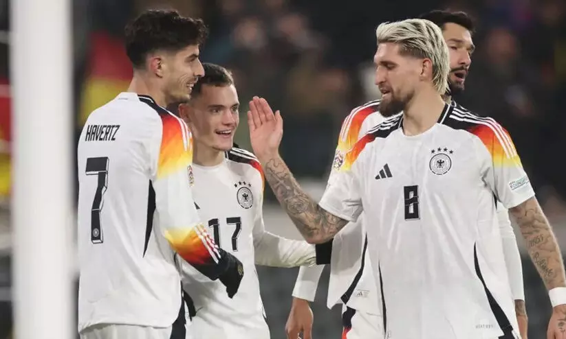 നേഷൻസ് ലീഗിൽ ഗോൾ മഴ! ഏഴടിച്ച് ജർമനിക്ക് റെക്കോഡ് ജയം; നാലടിച്ച് ഡെച്ച് പട നേഷൻസ് ലീഗിൽ ഗോൾ മഴ! ഏഴടിച്ച് ജർമനിക്ക് റെക്കോഡ് ജയം; നാലടിച്ച് ഡെച്ച് പട