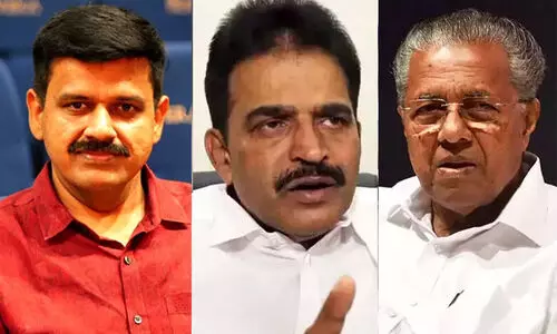 Sandeep Varier, KC Venugopal, Pinarayi Vijayan
